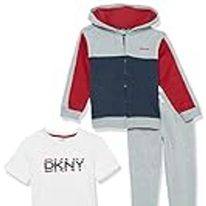 DKNY Boys' 3 Pcs. Set, LT Grey Heather, 4T
