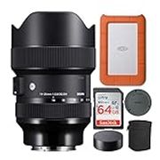 Sigma 14-24mm f/2.8 DG DN Art Lens for Sony E-Mount with 1TB Hard Drive and 64GB SD Card Bundle (3 Items)
