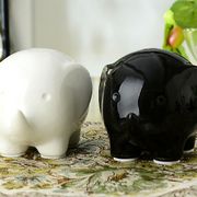 1PC Lovely Elephant Ceramic Piggy Bank Home Decor Figurine Ornaments Money Saving Box Birthday Gifts MO 025