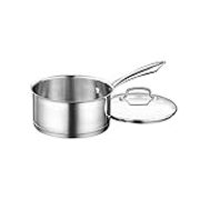 Cuisinart Professional Stainless Saucepan with Cover, 3-Quart, Stainless Steel