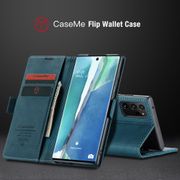 Original Caseme Flip Casing Samsung Galaxy Note 20 Ultra Wallet Case Galaxy Note20 5G / 4G Card Holder PU Leather Soft TPU Cover