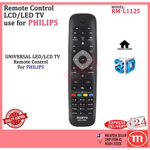 PHILIPS LCD / LED 3D TV REMOTE CONTROL REPLACEMENT HUAYU (RM-L1125)