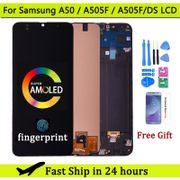 Super AMOLED For Samsung Galaxy A50 SM-A505FN/DS A505F/DS A505 LCD Display Touch Screen Digitizer With Frame For Samsung A50 lcd