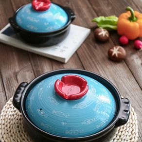 Chinese casserole stew soup rice pot household gas cooker saucepot ceramic stewpot saucepan earthenware cooking stew pan