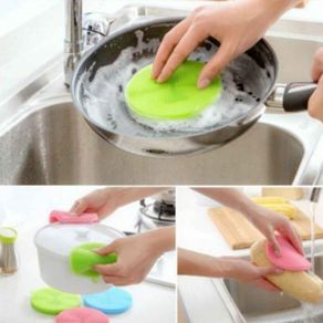 Kitchen Silicone Cleaning Dish Brush Washer Mat Pad Liner Fruit Vegetables