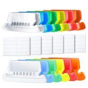 120 Sets 2 Inch Hanging Folder Tabs and Inserts for Quick Identification of Hanging Files Hanging File Inserts