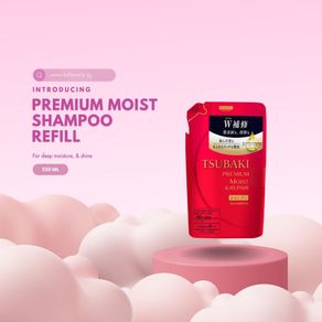Tsubaki Haircare Premium Moist Shampoo Refills 330ml