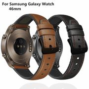22mm Watch Leather Bracelet for Samsung Galaxy Watch Active2 44mm 46mm for Gear S4 Band 22mm Genuine Strap for Huawei Watch 2 GT