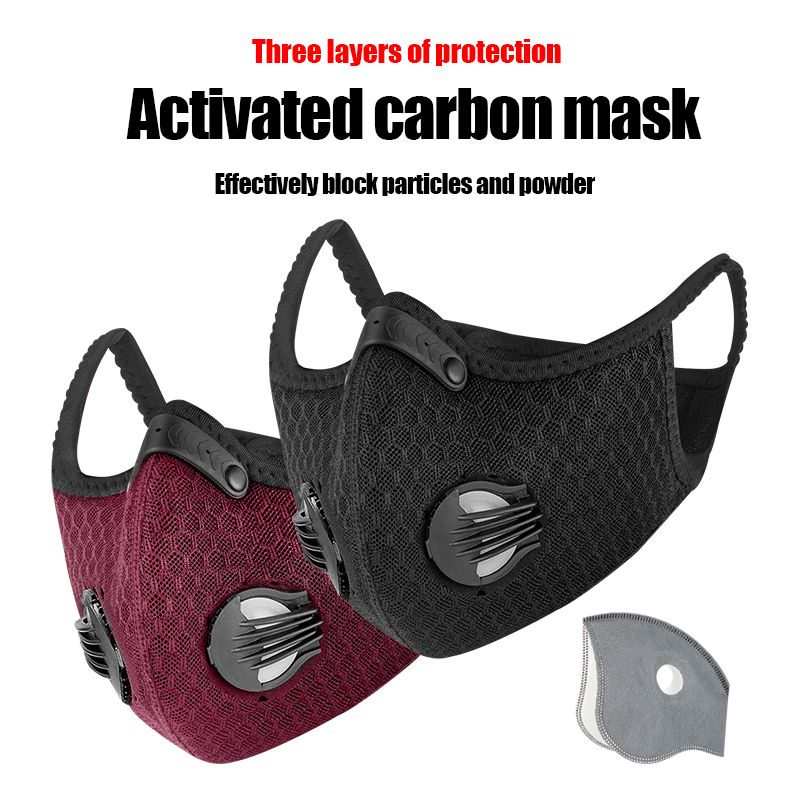 Women and men Anti-dust Cycling Face Mask Filter PM2.5 Anit-fog