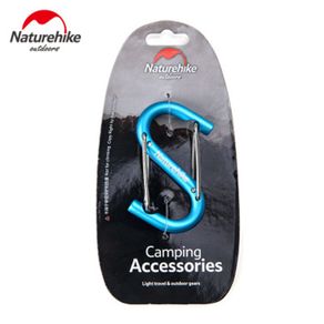 Naturehike climbing carabiner camping Accessories Multifunctional aluminum alloy S water bottle buckle steel wire key fastener
