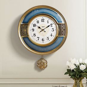 Wooden Wall Clock Vintage Gear Clock Us Style Living Room Wall