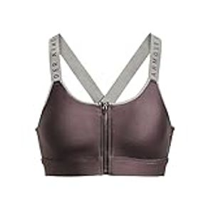 Under Armour Women's Standard Infinity High-Impact Zip Sports Bra, (057) Ash Taupe/Pewter/Ash Taupe, X-Small