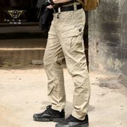 Men's Outdoor Tactical Workout Cargo Pants SWAT Army Combat Military Long Trousers Male Casual Cotton Many Pockets Stretch Pants