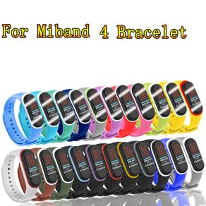 MultiColor Strengthen Soft Strap for Xiaomi Mi Band4 Replacement Strap Not for Mi Band 3 Silicone Strap for Mi Band 4 Bracelet