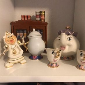 Cute Cartoon Tea Pot Beauty And The Beast Teapot Mug Mrs Potts Chip Tea Pot  Cup