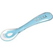 BEABA 2nd Age Soft Silicone Spoon, Blue
