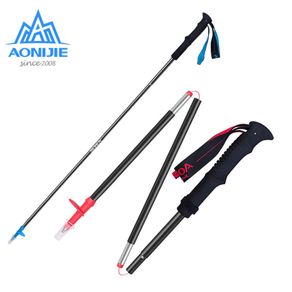 AONIJIE Walking Sticks Anti-shock Trekking Hiking Poles Carbon Folding Sticks Nordic Walking Stick Trekking Cane Light 1 Pole