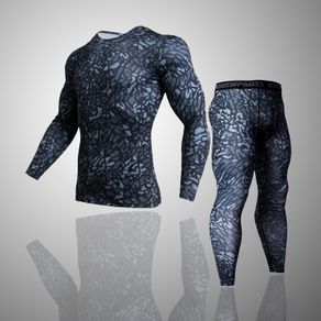 Men Gym Fitness Clothing Sportswear Quick Dry Compression Suits Men's Running Set Fitness Tight Sport Quick drying Suit