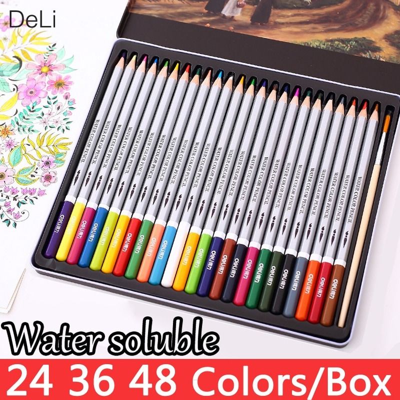 STAEDTLER Colored Pencil 137 C48 Water-soluble Drawing Pencil Set Office  School Stationery Watercolor Pencils Art Supplies