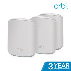 NETGEAR RBK353 Orbi Dual-Band WiFi 6 Mesh System Wifi 6 Router With 2 Satellite Extenders 11AX Mesh AX1800 WiFi Up to