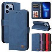 Fashion Casing! for iPhone 13 12 Mini 11 Pro Max Blue Flip Stand Card Leather Case Wallet Cover