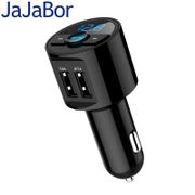 JaJaBor FM Transmitter Modulator 3.6A Quick USB Charger Bluetooth Car Kit A2DP Audio Music MP3 Player Phone Wireless Handsfree