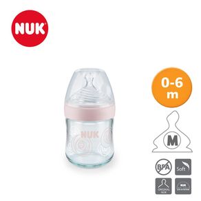 NUK Nature Sense 120ml Glass Bottle