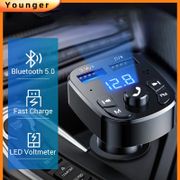 Usb Car Charge Adapter Surport Bluetooth 5.0 Fm Transmitter 3.1a Fast Adoptor Charger Car Kit Mp3 Modulator Player Handsfree Audio Receiver