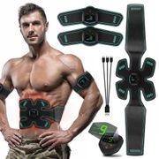 Abdominal Muscle Stimulator Toner Vibration Fitness Massager ABS EMS Trainer Electrostimulation Home Gym Training Apparatus
