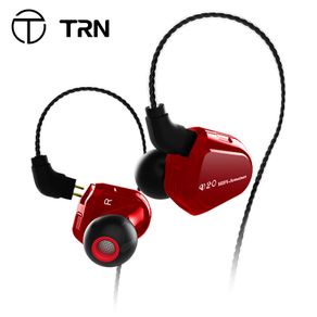 TRN V20 1DD 1BA Hybrid In Ear Earphone HIFI DJ Monitor Running Sport Earphone Earplug Headplug 2PIN Cable TRN V80/V30/BT20S/BT3S