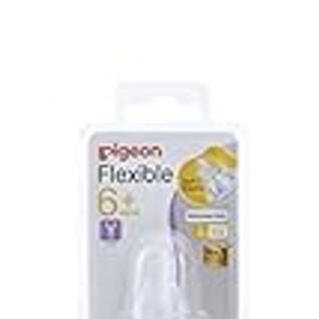 Pigeon Slim Neck Peristaltic Nipple, Veriable Flow Size, 2 Piece Per Blister Pack