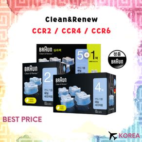 [BRAUN] Clean and Renew Shaver CCR2 CCR4 CCR6 / CCR Refill Cleaner Universal for All Braun Models with Clean & Renew Station