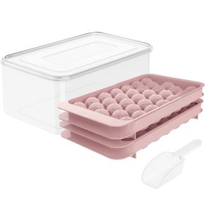 12 Grid Ice Cube Trays Rose Diamond Shape Ice Reusable Silicone Ice Cube  Mold Bpa Free Ice Maker With Removable Lids -c