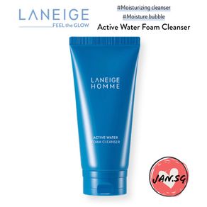 [2025 Expiry] Laneige Homme Active Water Foam Cleanser 150ml - Laneige Men Cleanser, Laneige For Men Cleansing Foam
