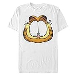Nickelodeon Big & Tall Garfield Big Face Men's Tops Short Sleeve Tee Shirt, White, 5X-Large Big Tall