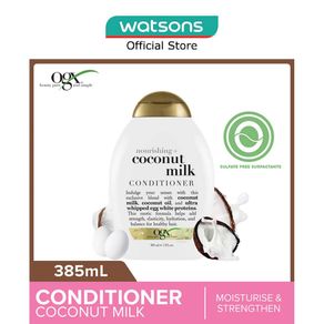 OGX Coconut Milk Conditioner + Nourishing (For Normal To Damaged Hair In Need Of Repair And Strengthen) 385ml