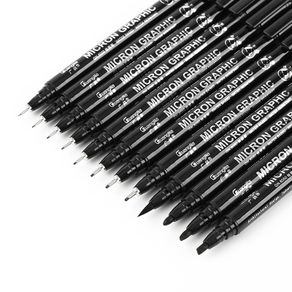 12 Pcs Fineliner Pens Waterproof Archival Ink Fine Point Micro Pen or Beginners Writing Journaling Signature Multiliner