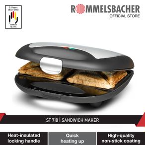 Rommelsbacher ST 710 Sandwich Maker 2 Year Warranty