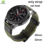 Suitable for Samsung Galaxy Watch 46mm Gear S3 Frontier Classic band 22mm Nylon with Leather Strap Wristband for Huawei Watch GT Bands