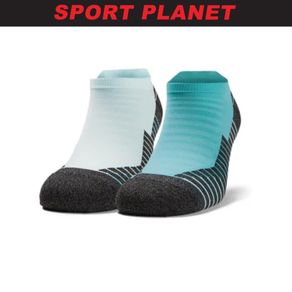 Under Armour Unisex No Show Tab Running Sock Accessories 2 Pair (1329363-425) Sport Planet B-5