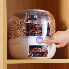 Rotating Grain Storage Box Kitchen Home Separated And Sealed Rice Tank  Insect-proof Kitchen Storage And Organization Container in 2023