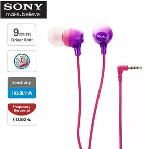 Original Sony MDR-EX15AP EX Series 3.5mm Jack Wired Earphones Gaming Earbud Handsfree Headset Headphone with Mic For iOS Android iPhone Huawei Samsung Xiaomi OPPO Vivo