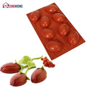 SHENHONG Flower Art 3D Cake Mold Silicone Moule Silikonowe Formy Baking Pastry Mould Tools Non-stick Muffin Brownie