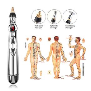 2020 New Electronic Acupuncture Pen Electric Meridians Laser Therapy Heal Massage Pen Meridian Energy Pen Relief Pain Tools