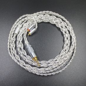 ZSFS 7N Pure Silver Cable 2.5/3.5/4.4mm Balanced Cable With MMCX Connector For shure se215 se535 se846 ue900 W80 UM50 Earphone
