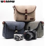 Wennew Retro DSLR Camera Bag Photo Case for Nikon DF D7500 D7200 D5600 D5500 D3400 D3300 D3200 D3100 D3000 D5300 D5200 D5100 D90