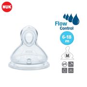 NUK Premium Choice Flow Control Anti-colic Silicone Teat (6-18mths/M size)