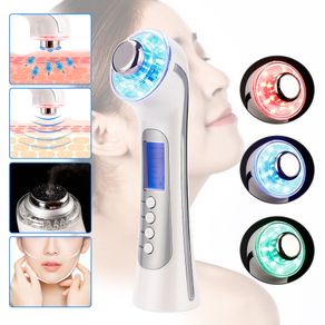 3Colors LED Light Therapy Ultrasound Machine Ultrasonic Deep Cleaning Device Facial Lifting Massager Anti-aging Rejuvenatio Tool