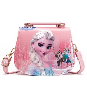 Disney princess children pu messenger bag girl Frozen Elsa shoulder bag Sofia handbag kid fashion shopping bag gift