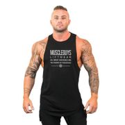 Muscleguys Brand Gyms Tank Top Men Blank Bodybuilding Clothing Stringer Singlets Fitness Mens Tanktop Muscle Sleeveless Vest